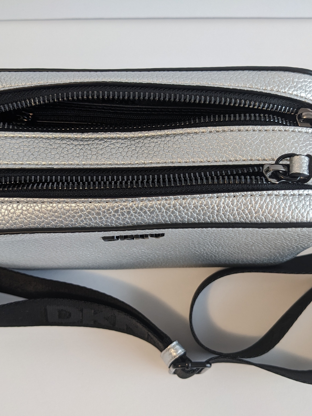 DKNY Silver Crossbody Camera Bag - Picture 5 of 8